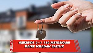 Gebze'de 3+1 130 metrekare daire icradan satılık