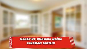 Gebze'de 4+1 183 metrekare dubleks daire icradan satılık