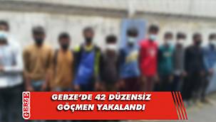 Gebze'de düzensiz göçmen operasyonu