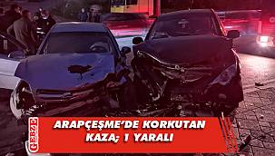 Gebze'de pikapla otomobil çarpıştı; 1 yaralı