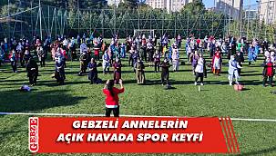 Gebzeli kadınlar açık havada spor yaptı