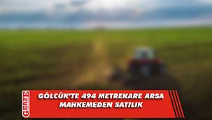 Gölcük'te 494 metrekare arsa mahkemeden satılık