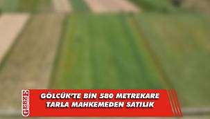Gölcük'te 7 bin 580 metrekare tarla mahkemeden satılık