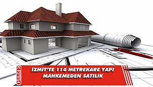 İzmit'te 141 metrekare taşınmaz yapı mahkemeden satılık