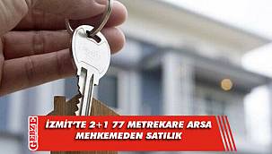 İzmit'te 2+1 77 metrekare daire mahkemeden satılık