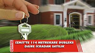 İzmit'te 3+1 114 metrekare dubleks daire icradan satılık