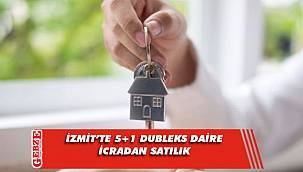 İzmit'te 5+1 dubleks daire icradan satılık