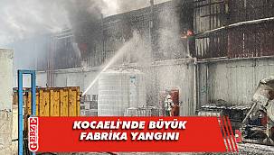 Kartepe'de fabrikada yangın çıktı