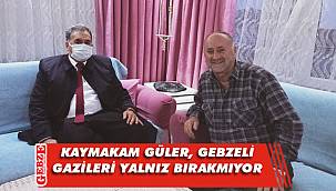 Kaymakam Güler’den gazilere ziyaret