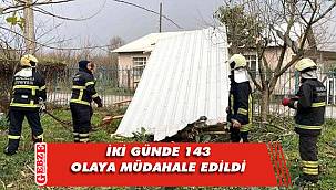 Kocaeli itfaiyesinden yoğun mesai