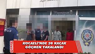 Kocaeli'nde düzensiz göçmen operasyonu
