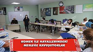 KOMEK' ile içindeki sanatı keşfetti