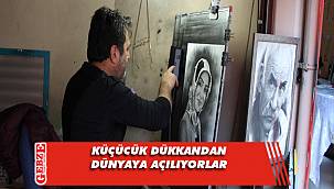 Küçücük dükkândan dünyaya açılıyorlar