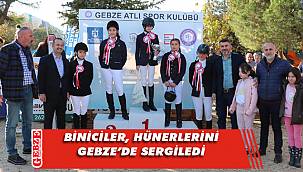 Minik biniciler, Gebze'de hünerlerini sergiledi