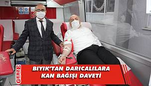 Muzaffer Bıyık, kan bağışında bulundu