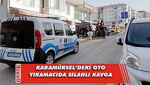 Oto yıkamacıda silahlı kavga çıktı
