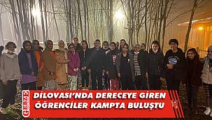 Şayir, başarılı öğrencilerle kampta buluştu