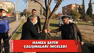 Şayir çalışmaları inceledi,tatlı ikram etti 