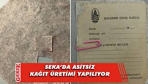 Seka Kağıt Müzesi'nde asitsiz kağıt üretimi