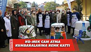  Sekapark’a konulacak cam atma kumbaraları boyandı