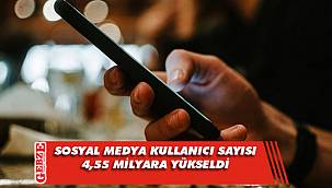 Sosyal medya kullanıcı sayısı 4,55 milyara yükseldi