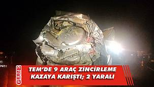 TEM'de zincirleme trafik kazası; 2 yaralı