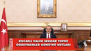 Vali Yavuz öğretmenler gününü kutladı