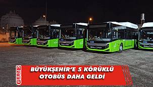 5 körüklü otobüs Büyükşehir’e teslim edildi