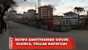 Akse Sapağı'nda yollar araç trafiğine kapatıldı