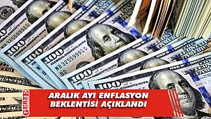 Aralık ayı enflasyon beklentisi belli oldu