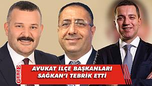 Avukat ilçe başkanlarından tebrik var