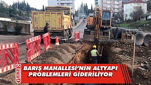 Barış Mahallesi'nde yoğun çalışma sürüyor