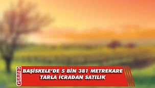 Başiskele'de 5 bin 381 metrekare tarla icradan satılık