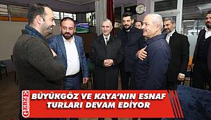 Başkanlar, Güzeller esnafını ziyaret etti