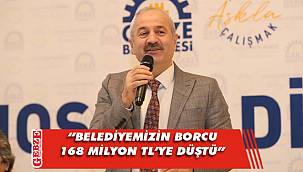 Büyükgöz, belediyenin borcunu açıkladı