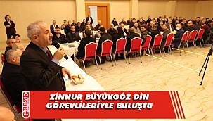 Büyükgöz, ilçedeki din görevlileriyle kahvaltıda bir arada