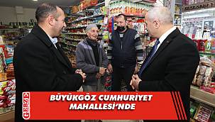 Büyükgöz mahalle ziyaretlerine ara vermeden devam ediyor