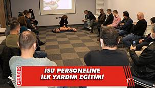 Büyükşehir'den İSU personeline ilk yardım eğitimi