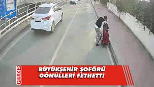 Büyükşehir şoföründen örnek davranış