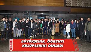 Büyükşehir, üniversite öğrenci kulüpleriyle buluştu