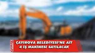 Çayırova Belediyesi’ne ait 4 iş makinesi satılacak