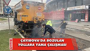 Çayırova’da asfalt yama çalışması sürüyor