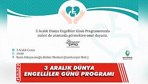 Çayırova’da Engelliler Günü programı düzenlencek