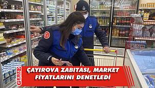 Çayırova zabıtası, etiketleri denetledi