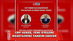 CHP Gebze'de yeni üye heyecanı