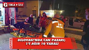 D-100'de iki işçi servisi çarpıştı