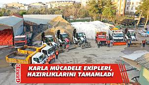 Darıca Belediyesi karla mücadeleye hazır