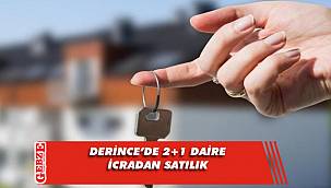 Derince'de 2+1 daire icradan satılık