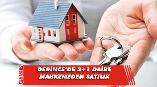 Derince'de 2+1 daire mahkemeden satılık