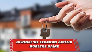 Derince'de 3+1 84 metrekare dubleks daire icradan satılık